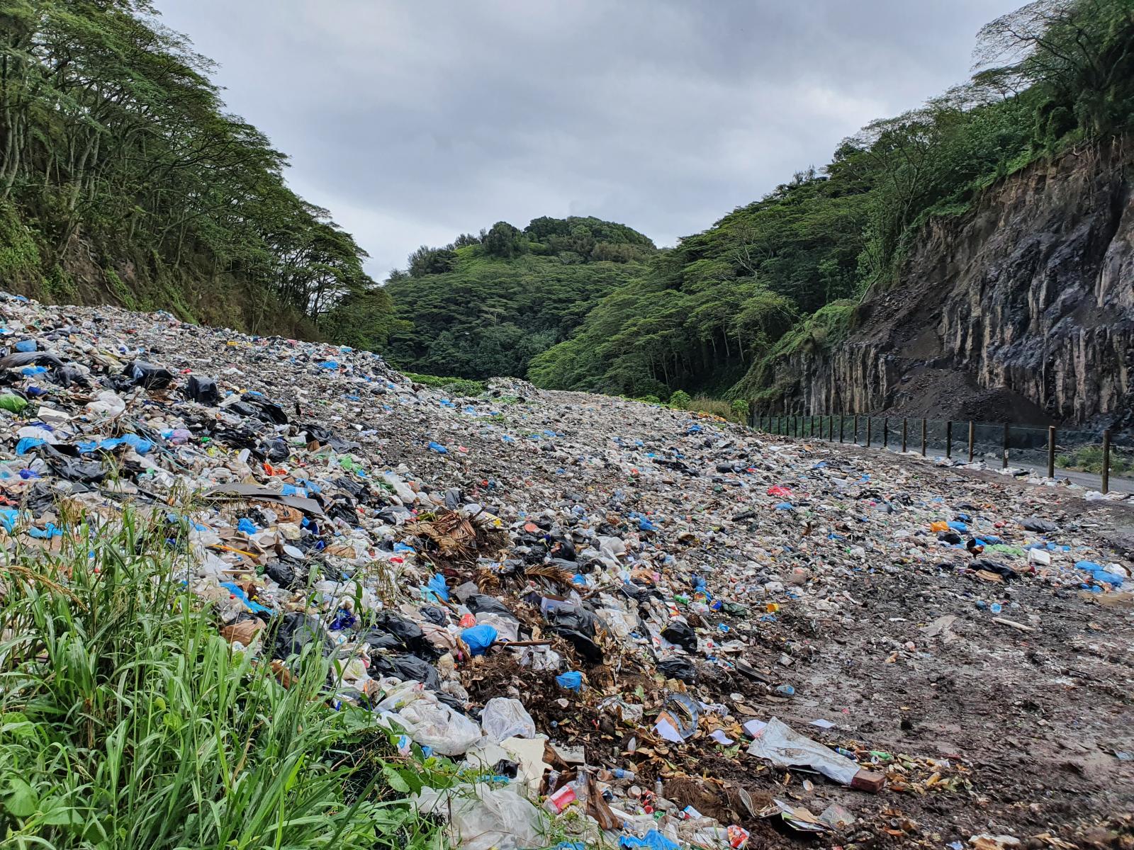 Rarotonga landfill, Cook Island waste audit, 2020
