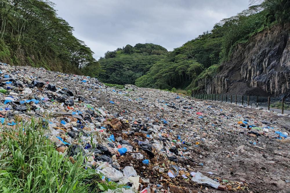 Rarotonga landfill, Cook Island waste audit, 2020